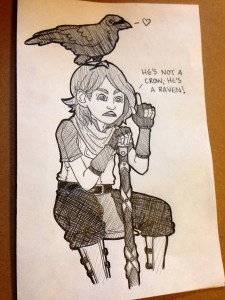 Fun Fact: A group of crows is called a "Murder", a group of ravens is called an "Unkindness"